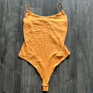 Garage Yellow tank bodysuit size medium